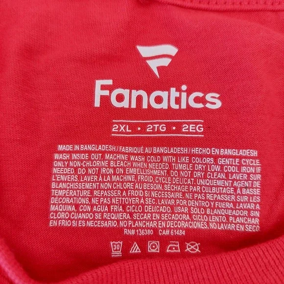 San Francisco 49ers T-Shirt Mens 2XL Red NFL Football Fanatics Athletic Spoets - Picture 4 of 6